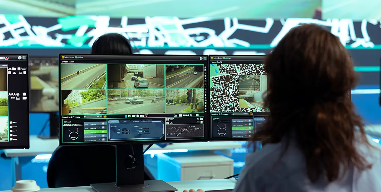 Edge device running real-time vision AI inference on a factory floor
